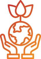 Earth Day Icon Style vector