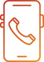 Mobile Call Icon Style vector