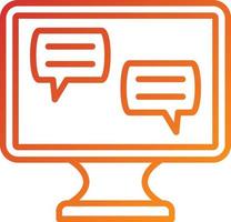 Ecommerce Chat Icon Style vector