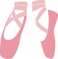 Ilustración de vector de zapatos de ballet rosa