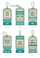 Vector stickers, price tag, banner, label. Coupon sale, offers and promotions vector   template. Shop price tag, retail, commerce, business