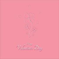 Fondo de amor abstracto, concepto de día de San Valentín vector