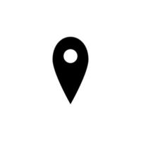 icon vector, simple map location point vector