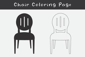 Chair Seating icon line art vector