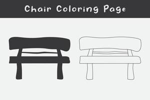 Chair Seating icon line art vector