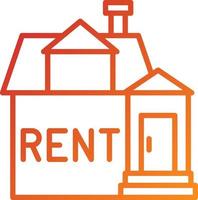 House Rent Icon Style vector