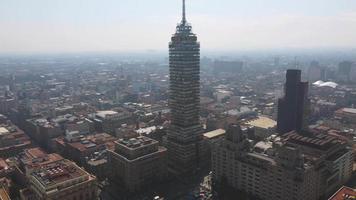 vue aérienne de la ville de mexico, sentiers de lumière et bellas artes. centre-ville de ciudad de mexico, près de la tour latinoamericana