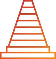 Traffic Cone Icon Style vector