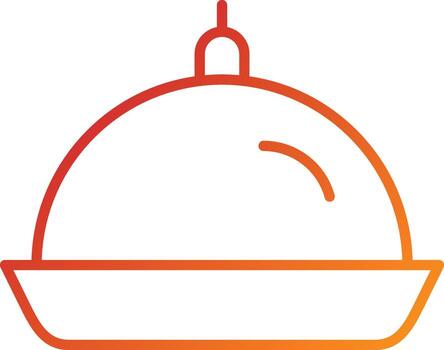 estilo de icono de plato vector