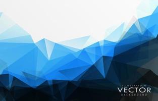 abstract blue geometric business template design vector