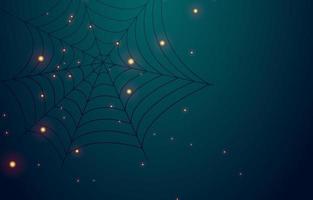 dark background with light and cobwebs vector