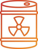 Radioactive Barrel Icon Style vector