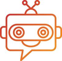 Chatbot Icon Style vector