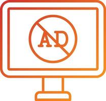 AD Blocker Icon Style vector