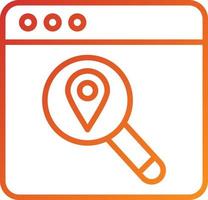 Search Location Icon Style vector