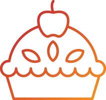 Apple Pie Icon Style vector