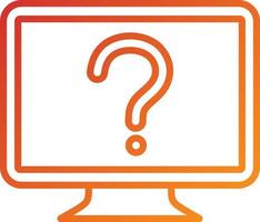 Online Question Icon Style vector