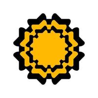 abstract symbol flat mandala element vector