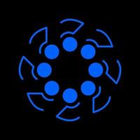 abstract modern symbol flat technology vector