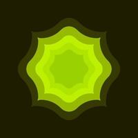 flat abstract ornament element geometric vector