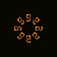 abstract modern simple flat symbol vector