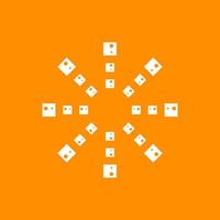 abstract modern symbol flat technology vector