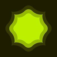 flat abstract ornament element geometric vector