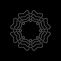 abstract symbol flat mandala element vector