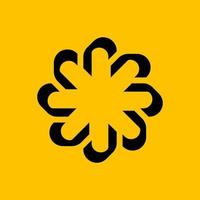 abstract modern symbol flat technology vector