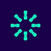 abstract modern simple flat symbol vector