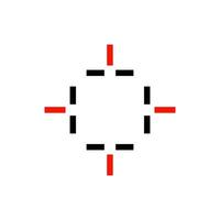 abstract flat letter t target  symbol tech modern vector