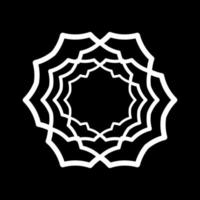 elemento de patrón islámico de símbolo abstracto vector