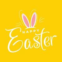 happy easter day illustration vector