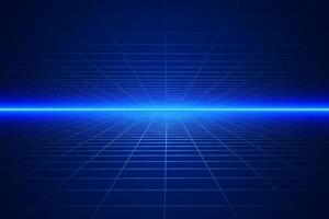 metaverse blue technology background template vector