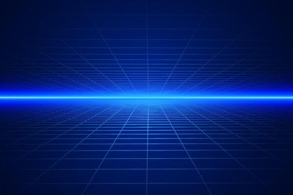metaverse blue technology background template
