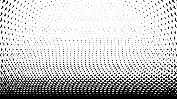 fondo de semitono triangular. tarjeta geométrica en blanco y negro. vector
