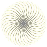 Screen printing pattern. Radiant frame. Abstract vortex. Circular pattern. Pop art round halftone frame isolated on white. Abstract whirligig, eyeball. Dotted print. vector