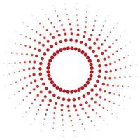 Screen printing pattern. Radiant frame. Abstract vortex. Circular pattern. Pop art round halftone frame isolated on white. Abstract whirligig, eyeball. Dotted print. vector