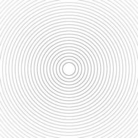 Concentric linear circles, neutral round element. Halftone outline element isolated on white background. vector