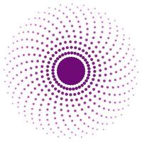 Screen printing pattern. Radiant frame. Abstract vortex. Circular pattern. Pop art round halftone frame isolated on white. Abstract whirligig, eyeball. Dotted print. vector