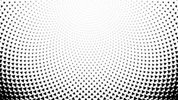 Triangular halftone background. Geometrical black and white card. vector