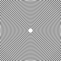 Concentric linear circles, neutral round element. Halftone outline element isolated on white background. vector