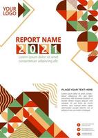 Modern business art cover design, abstract brochure, annual report template. Design layout in A4. vector