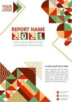 Modern business art cover design, abstract brochure, annual report template. Design layout in A4. vector