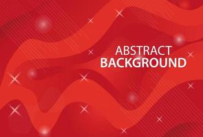 Red wave abstract background vector