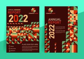 Annual report template design for you business. vector