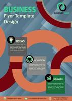 Flyer brochure design template business concept vector