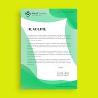 Modern letterhead template design for business vector