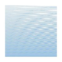 Ripple texture. Water depth. Thin line wave background. Linear halftone. Banner, card, poster. vector