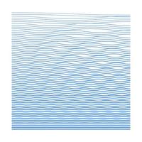 Ripple texture. Water depth. Thin line wave background. Linear halftone. Banner, card, poster. vector